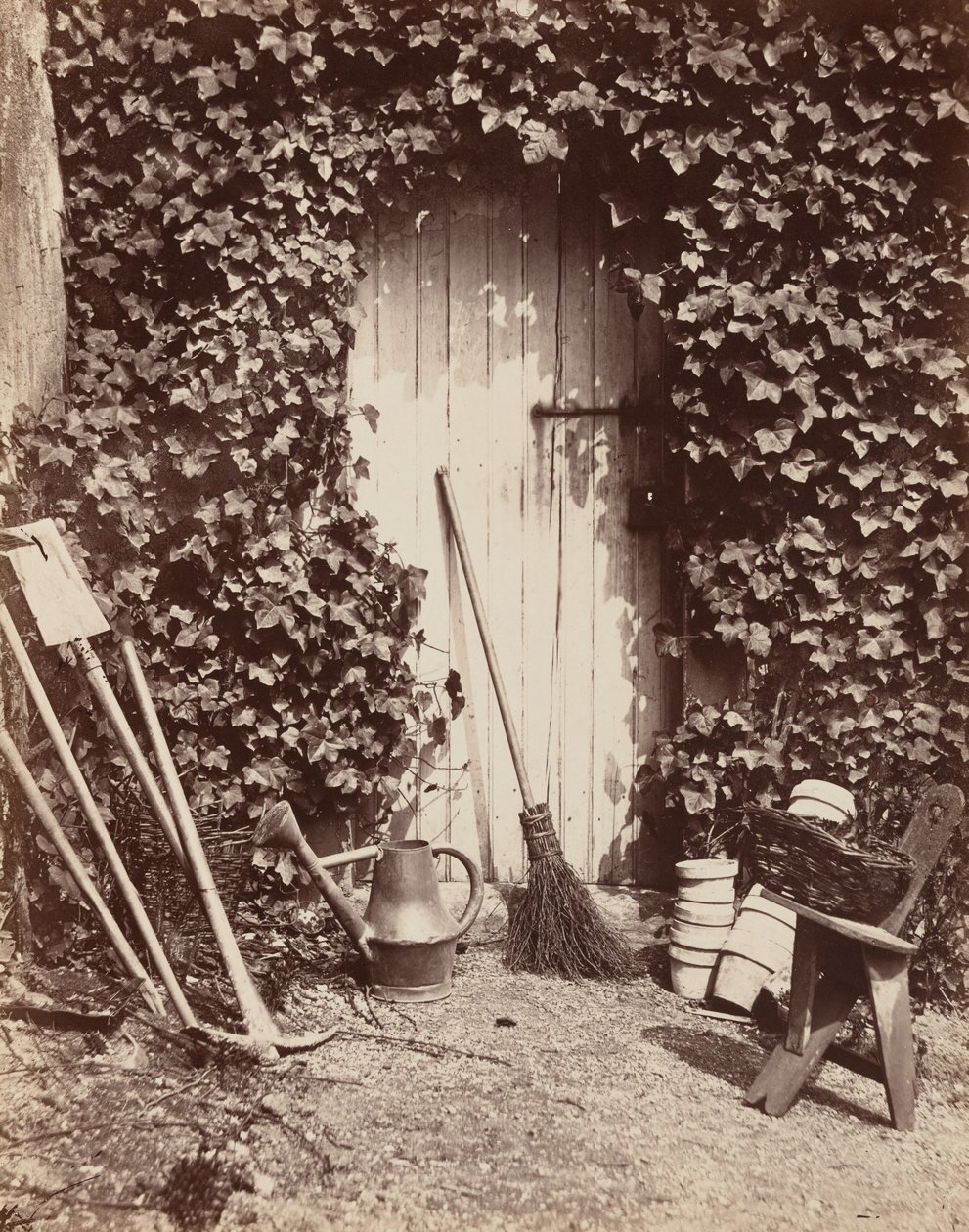 Doorway with Garden Implements, c. 1860 by Abel Briquet