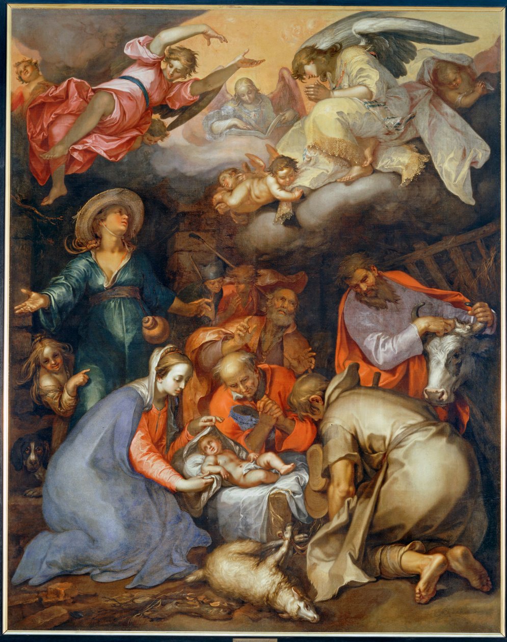 Adoration of the Shepherds by Abraham Bloemaert