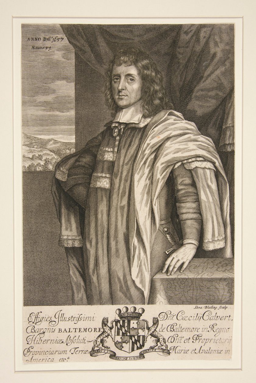 Cecilius Calvert, 2nd Baron of Baltimore by Abraham Blooteling
