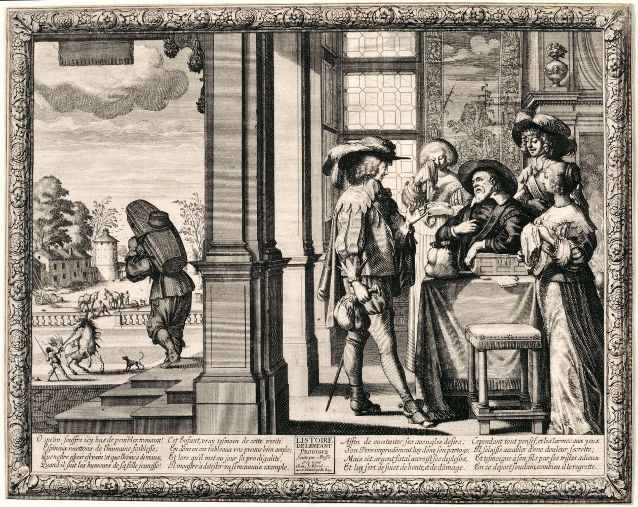 Departure of the Prodigal Son by Abraham Bosse