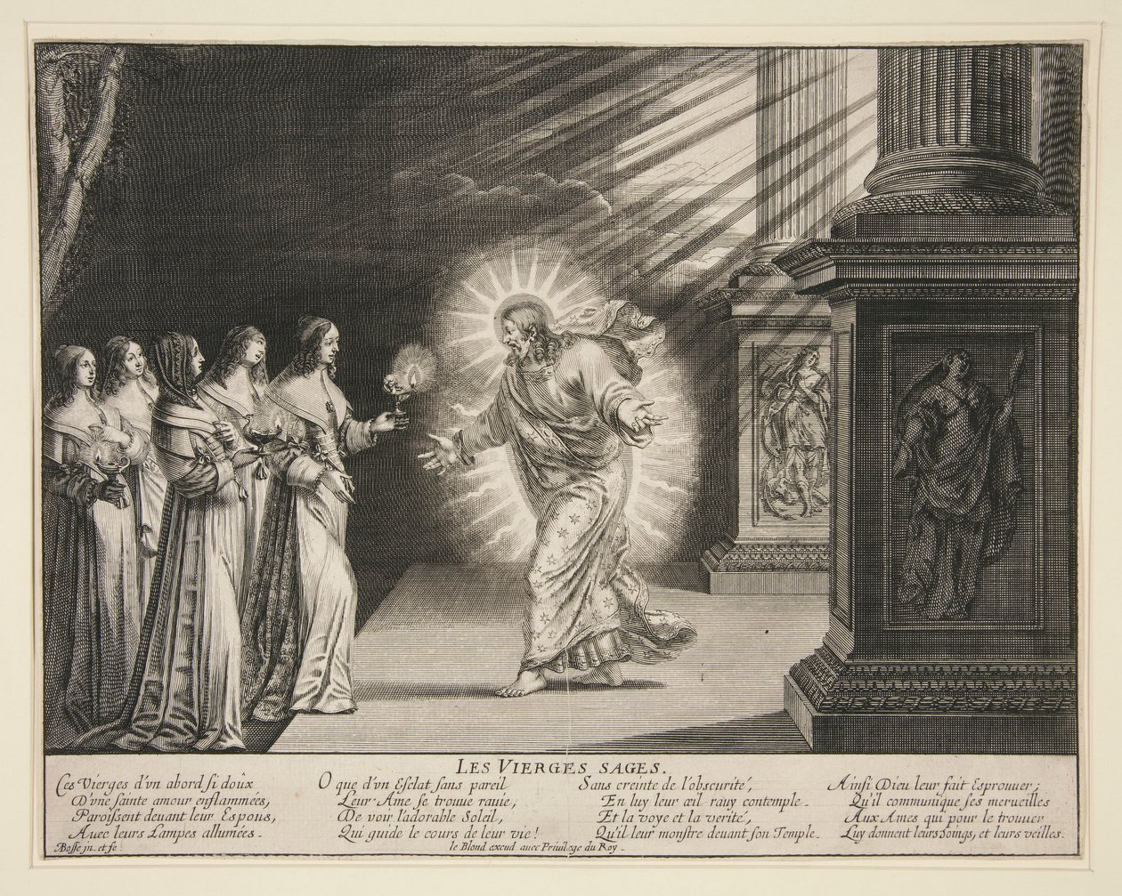 The Wise Virgins: The Foolish Virgins (6 of 7 prints in the series) by Abraham Bosse
