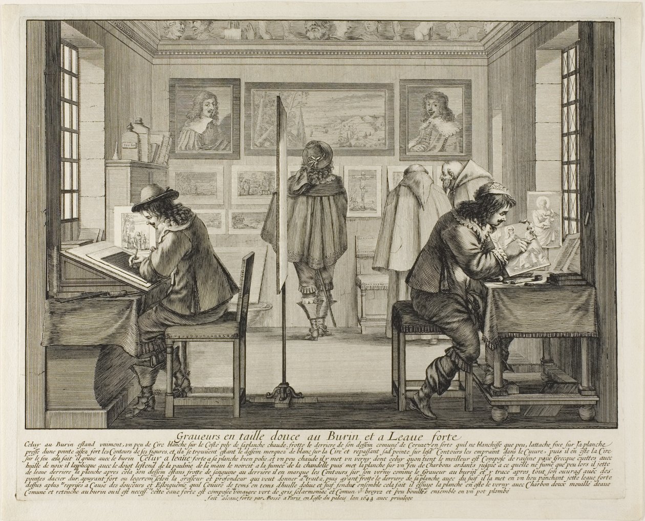 The Engraver and the Etcher, 1642 by Abraham Bosse