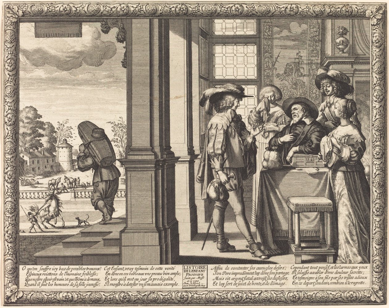 The Prodigal Son Bids Farewell to His Father by Abraham Bosse