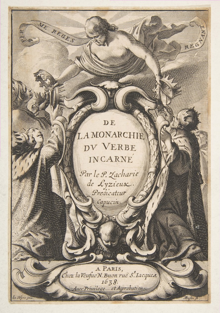 Title-page: De la Monarchie du Verbe incarnate by Abraham Bosse