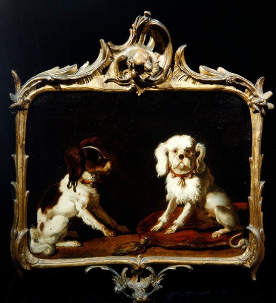 Two Pet Dogs by Abraham Danielsz. Hondius