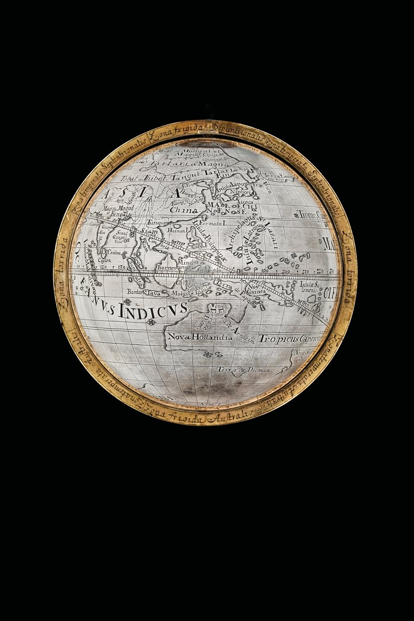 Two Exceptional Terrestrial and Celestial Globes, Supported by Hercules and Atlas, Augsburg by Abraham Drentwett