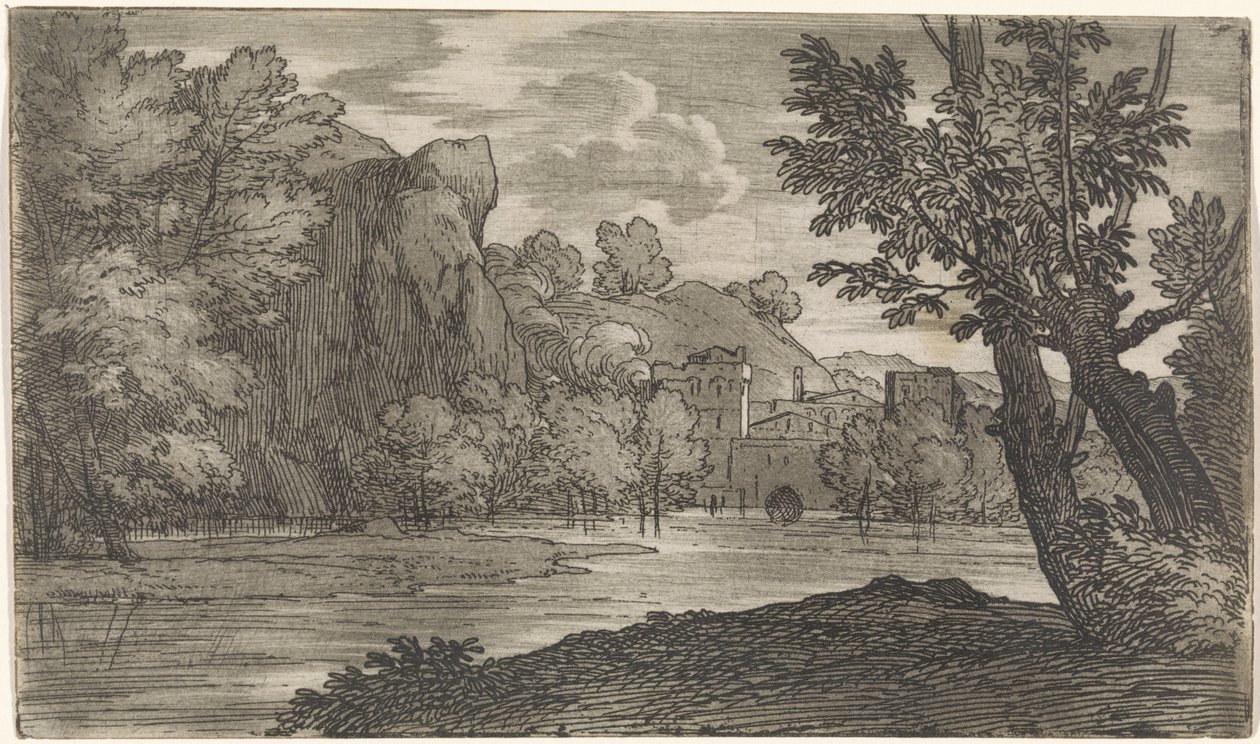 Landscape with River by Abraham Genoels