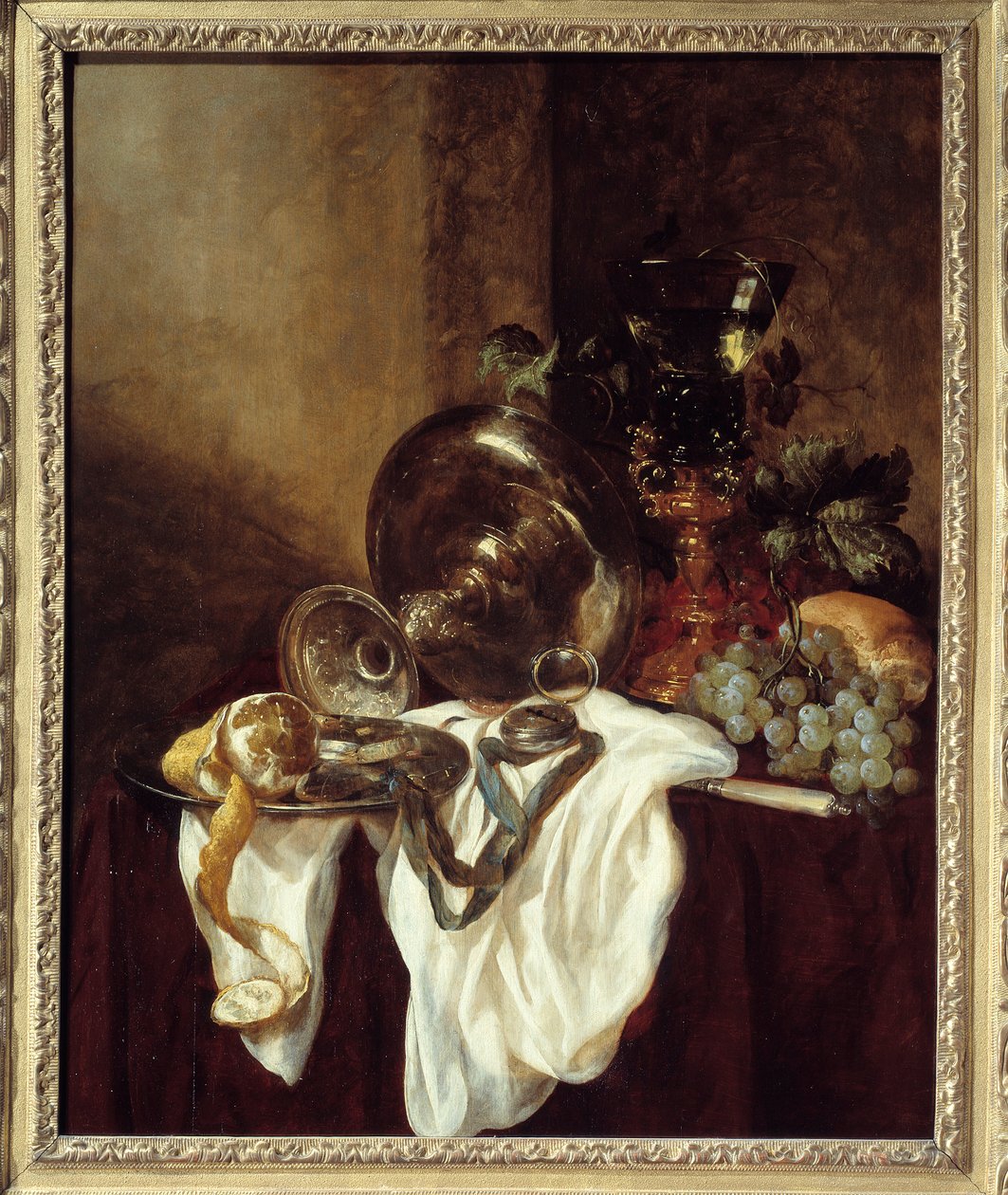 Silver Cup, Painting by Abraham Van Beyeren by Abraham Hendricksz van Beyeren