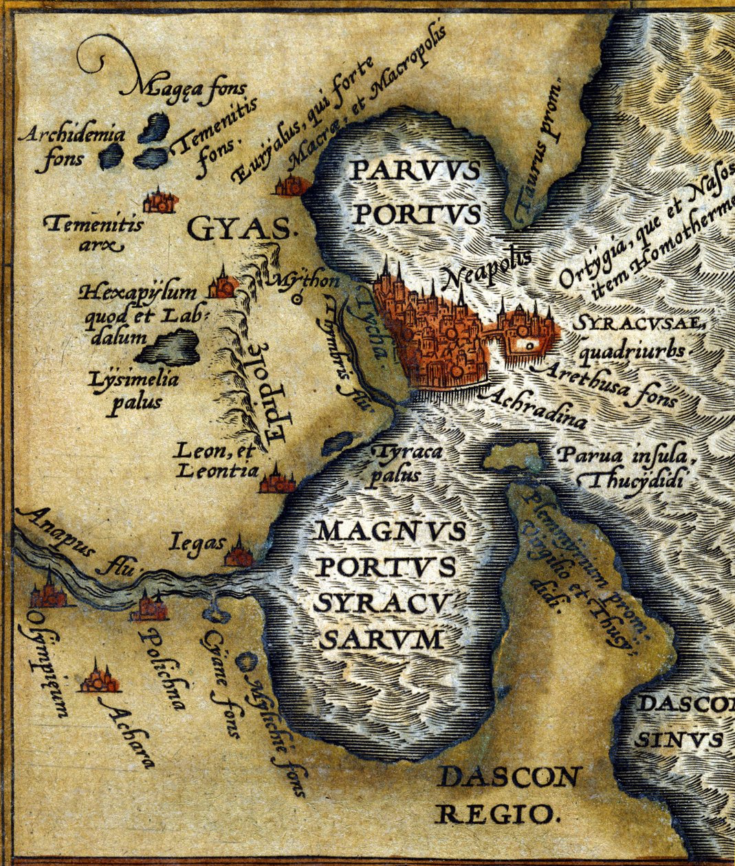 Former port of Syracuse (Sicily) - in 