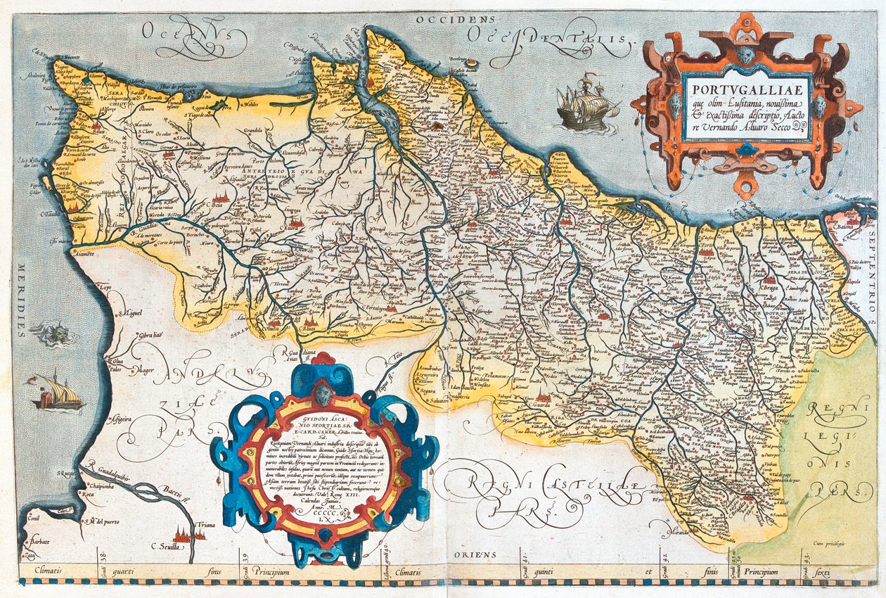 Portugal by Abraham Ortelius