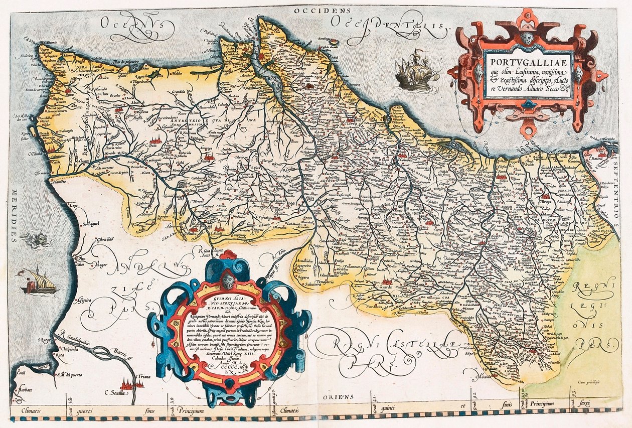 Portuguese Geography Map from 