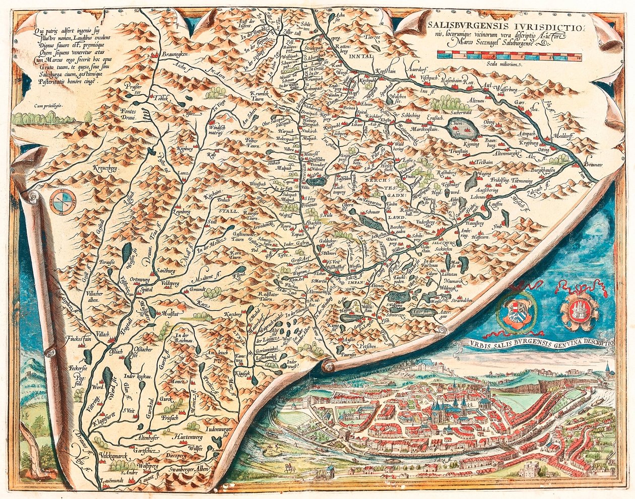Geography map of Salzburg from 