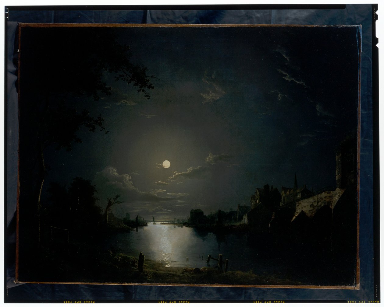 River Landscape in the Moonlight by Abraham Pether