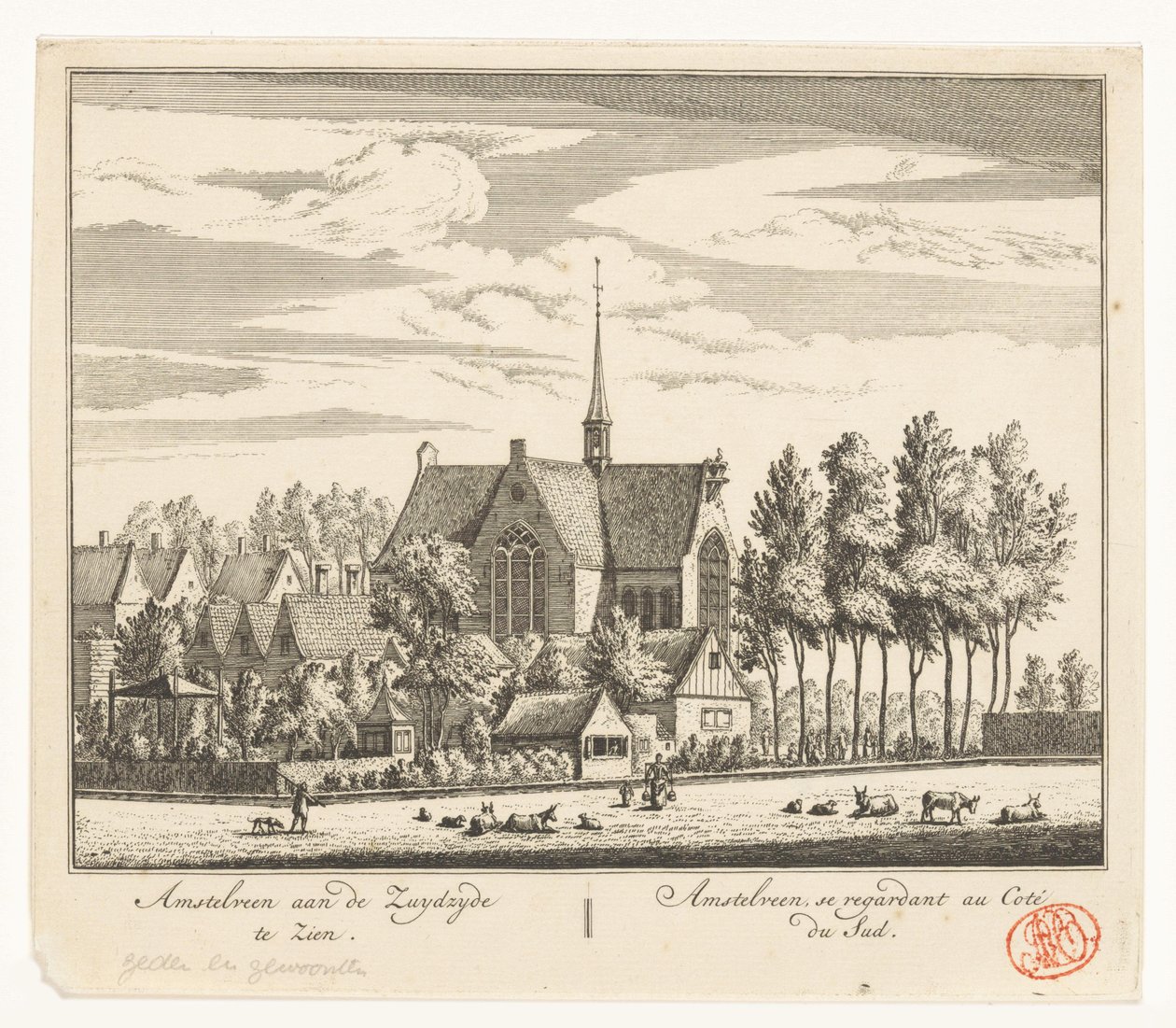 View of Amstelveen by Abraham Rademaker