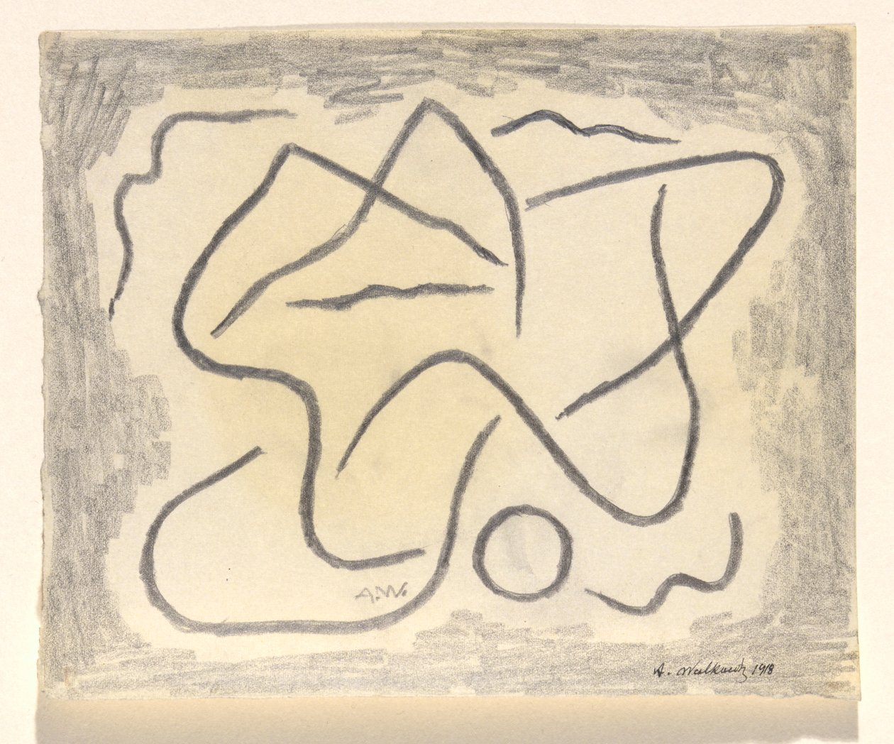 Rhythmic Lines: Abstraction by Abraham Walkowitz