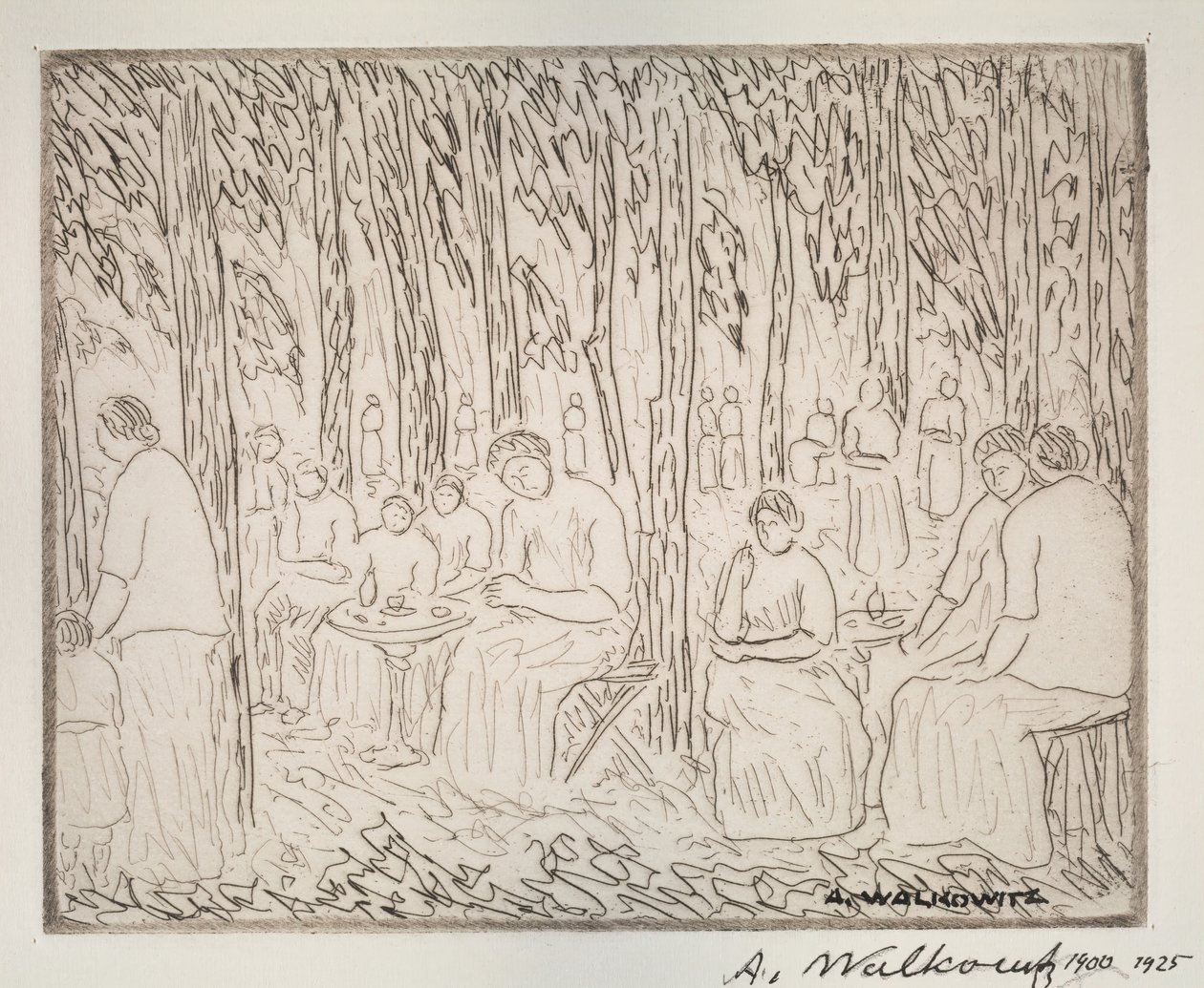 Under Two Trees by Abraham Walkowitz