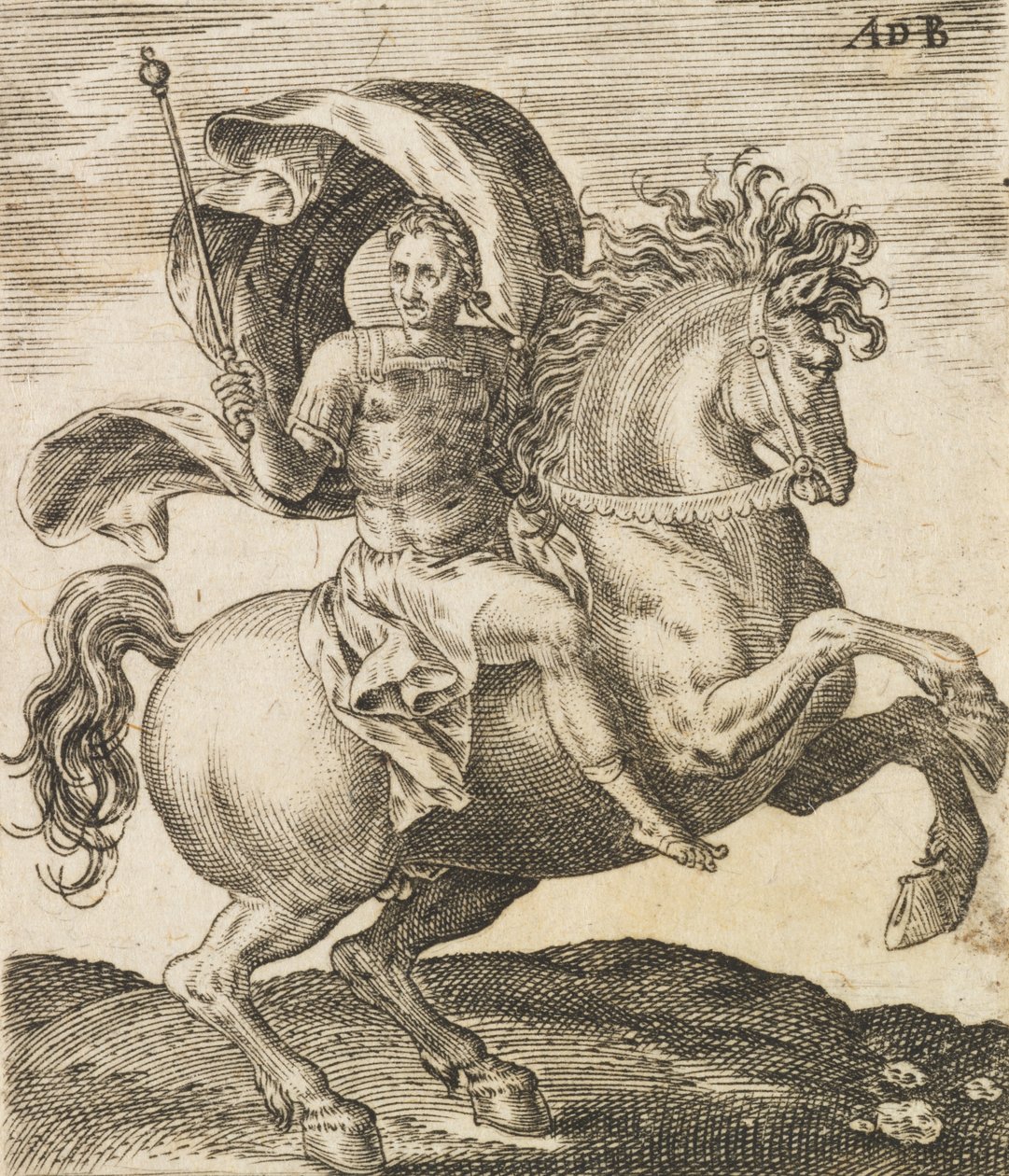 Sergius Galba from Twelve Caesars on Horseback by Abraham de Bruyn