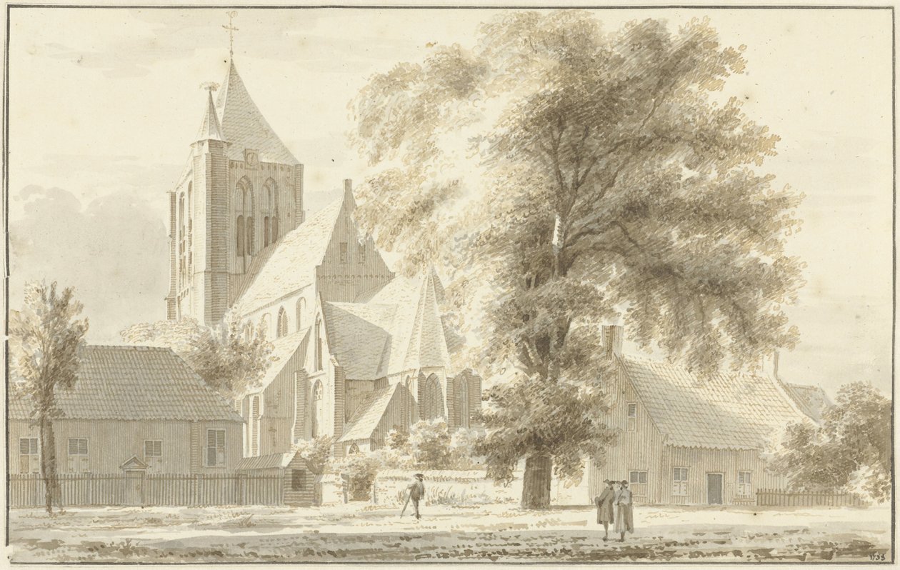 The Church of Geffen by Abraham de Haen (II) (attributed to)