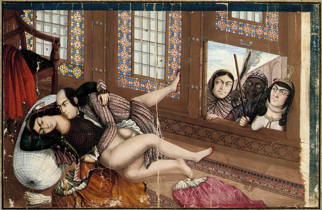 Embracing lovers, second half of the 19th century by Abu