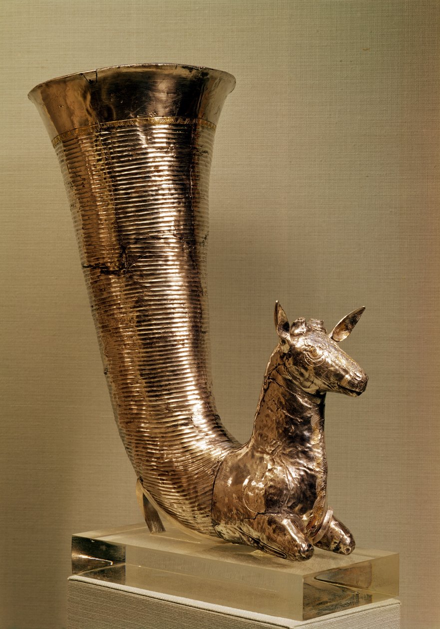 Rhyton in the Form of an Ibex, from Iran by Achaemenid