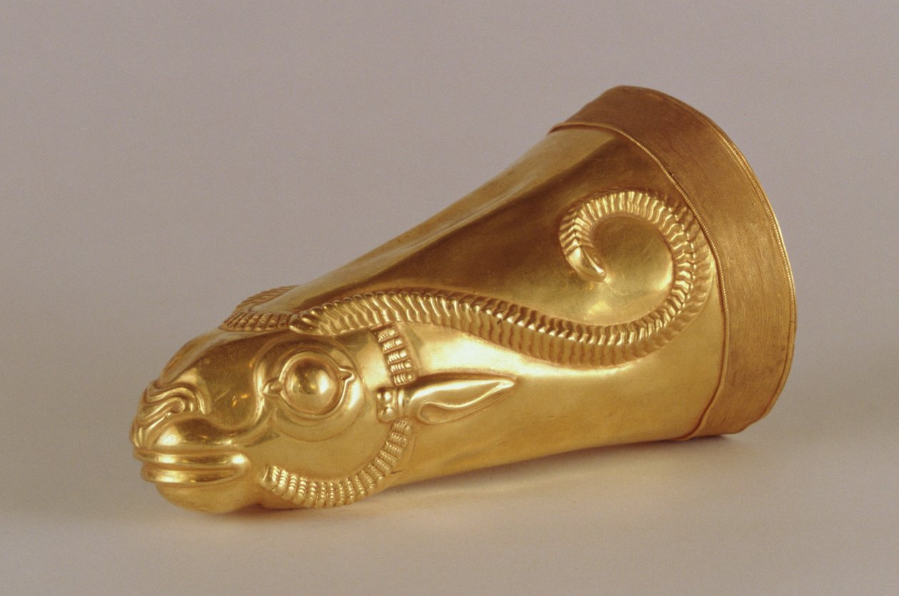 Rhyton shaped as a gazelle's head, from Hamadan, Iran, c.5th century BC