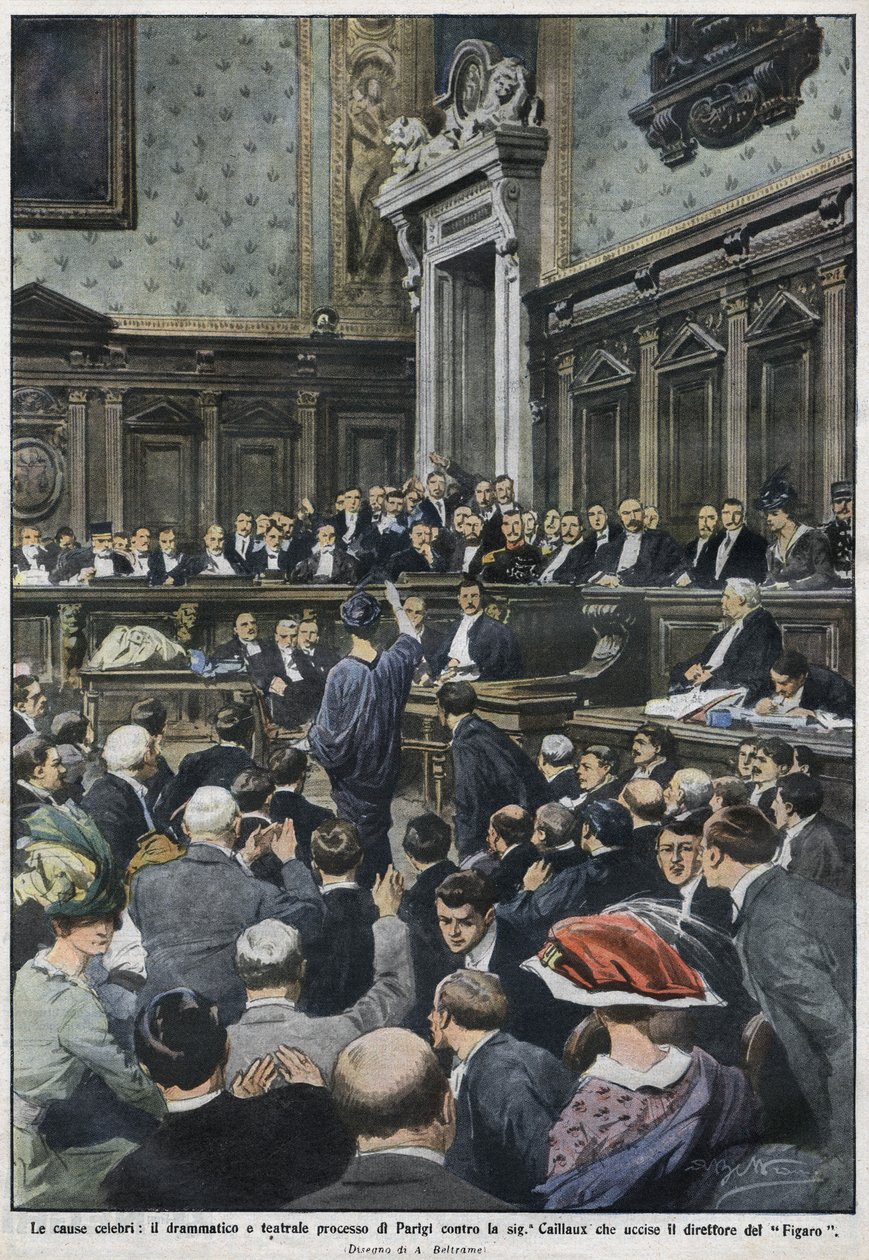 The grand procès: the great procès in Paris by Madame Caillaux who murdered the director of the Figaro. 