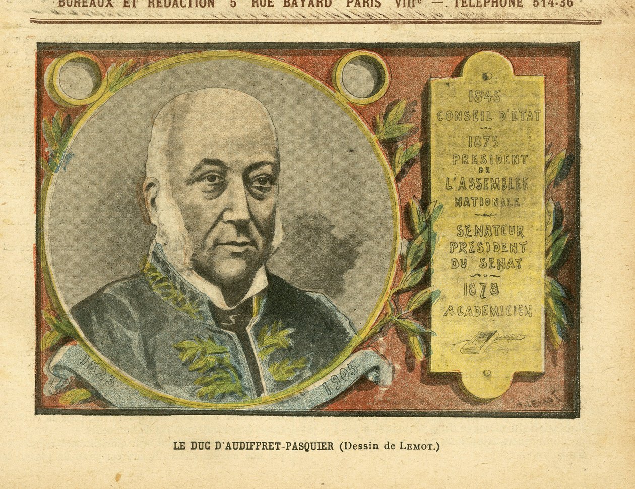Illustration in Le Pelerin by Achille Lemot