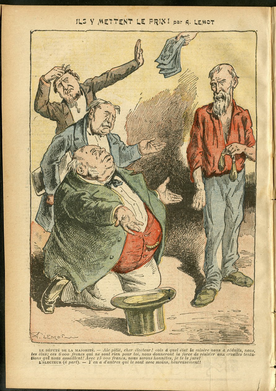 Illustration of Achille Lemot in Le Pelerin by Achille Lemot