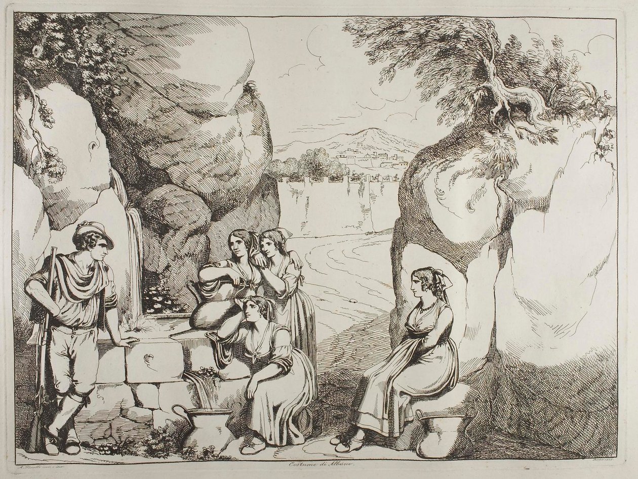 Costume from Albano by Achille Pinelli