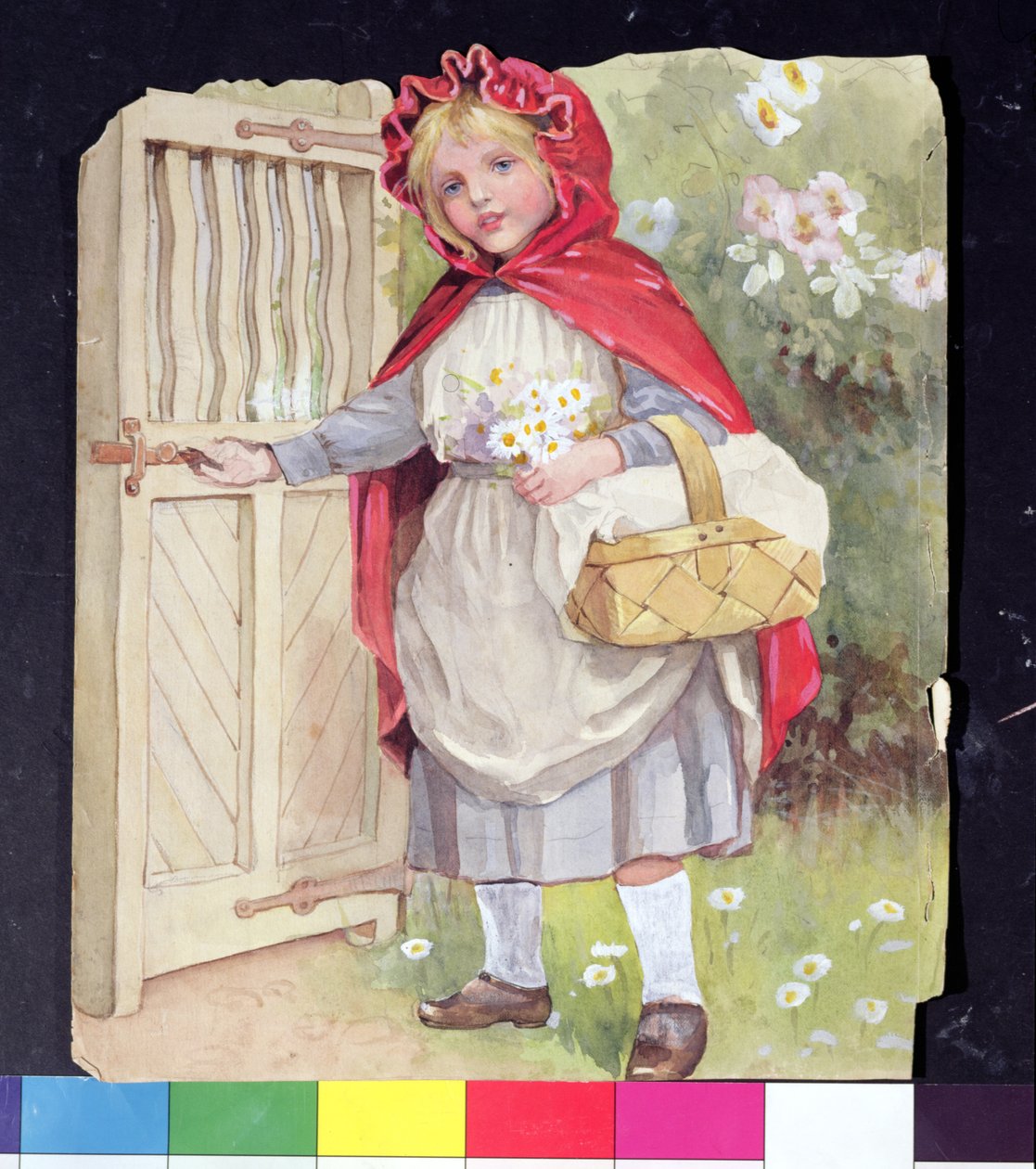 Little Red Riding Hood at the Garden Gate by Ada Dennis