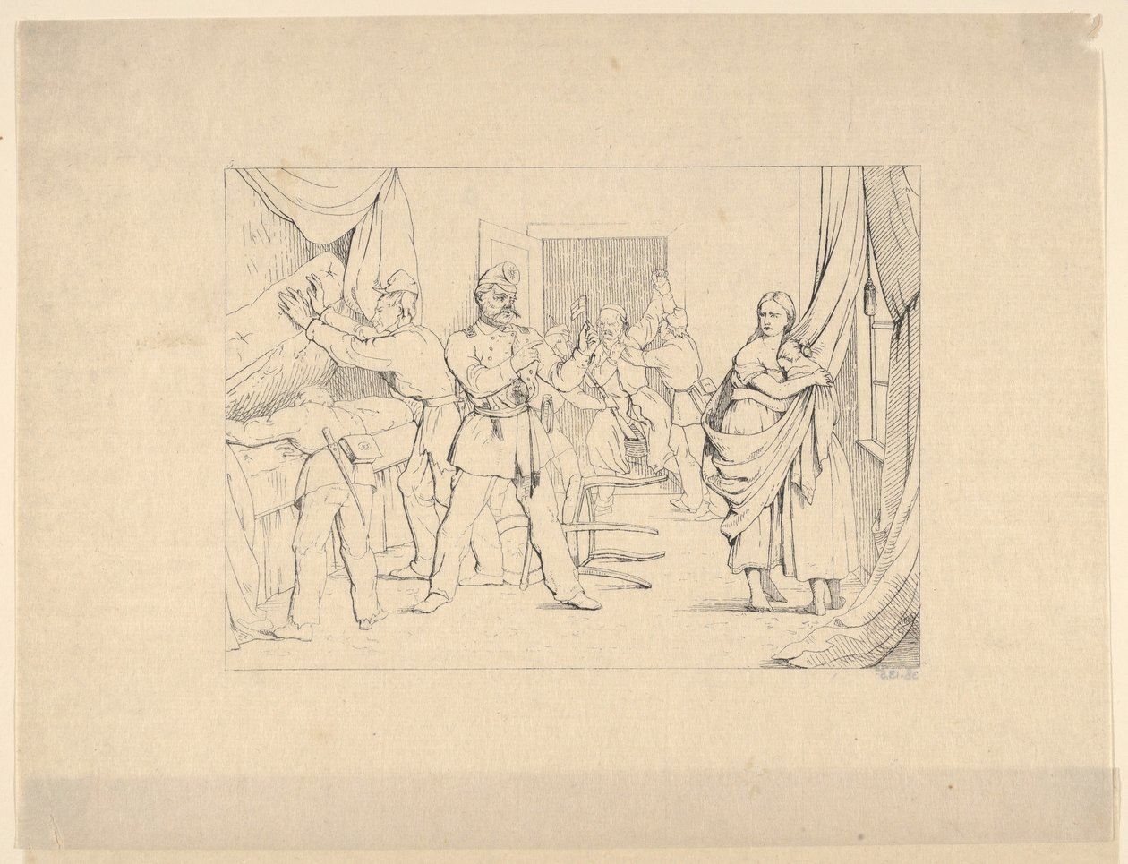 Searching for Arms from Confederate War Etchings by Adalbert John Volck