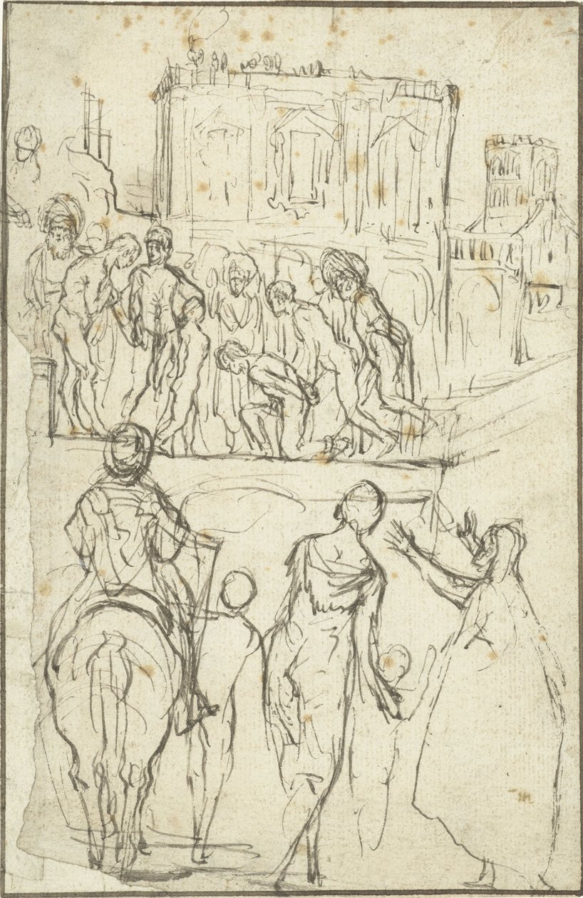Josephus is Led by Nicanor Before Emperor Vespasian by Adam Elsheimer