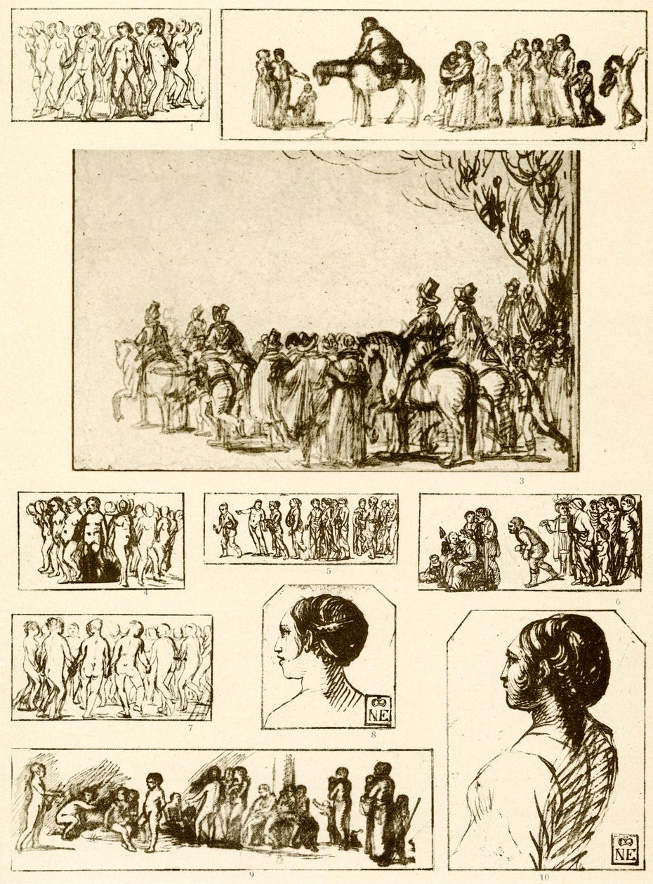 Round Dances, Head Studies and Groups of Figures by Adam Elsheimer