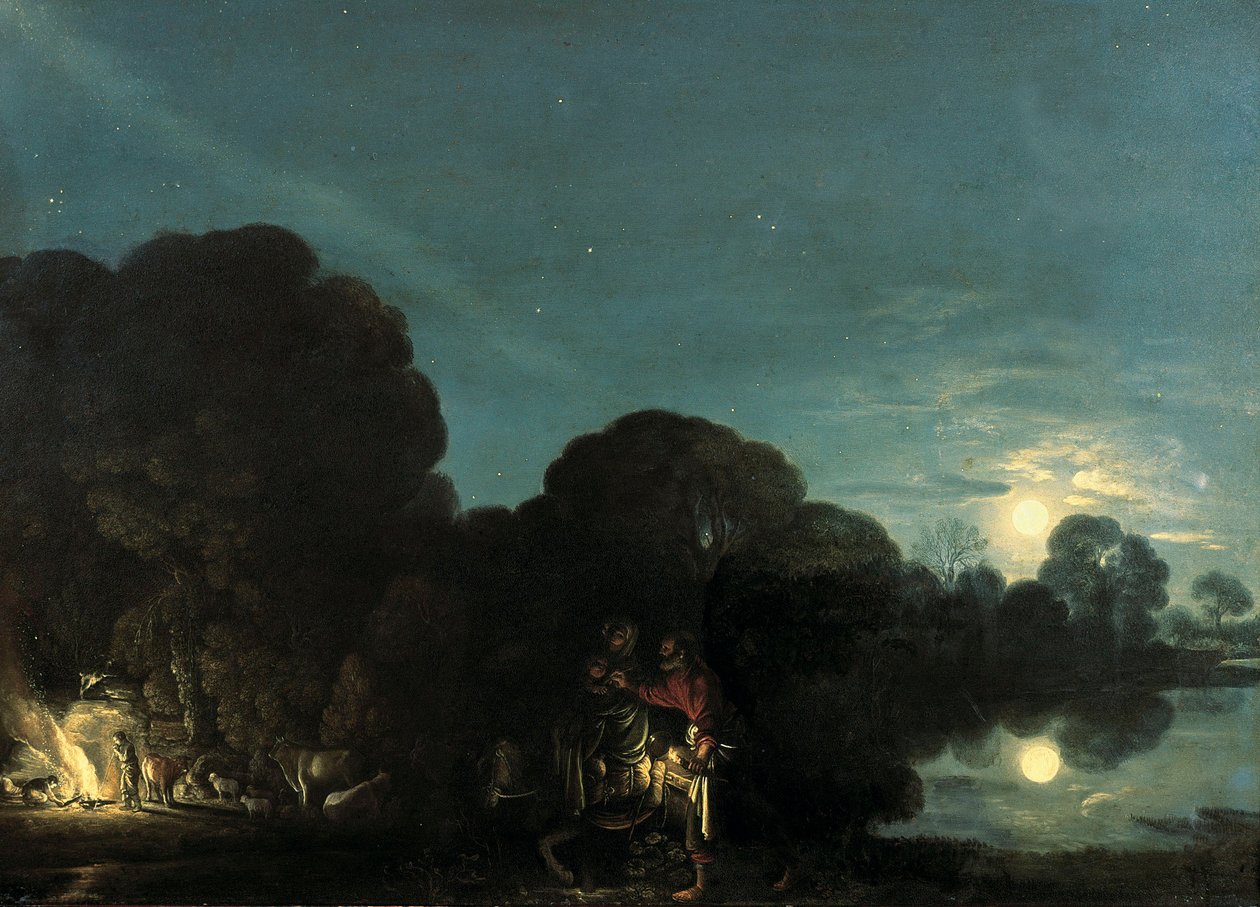 The Flight into Egypt by Adam Elsheimer