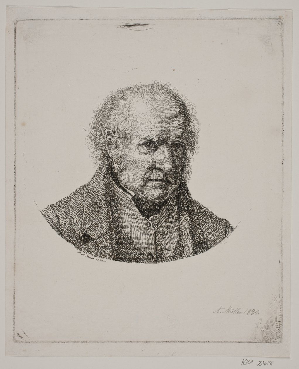 Bust of an Elderly Man by Adam Müller