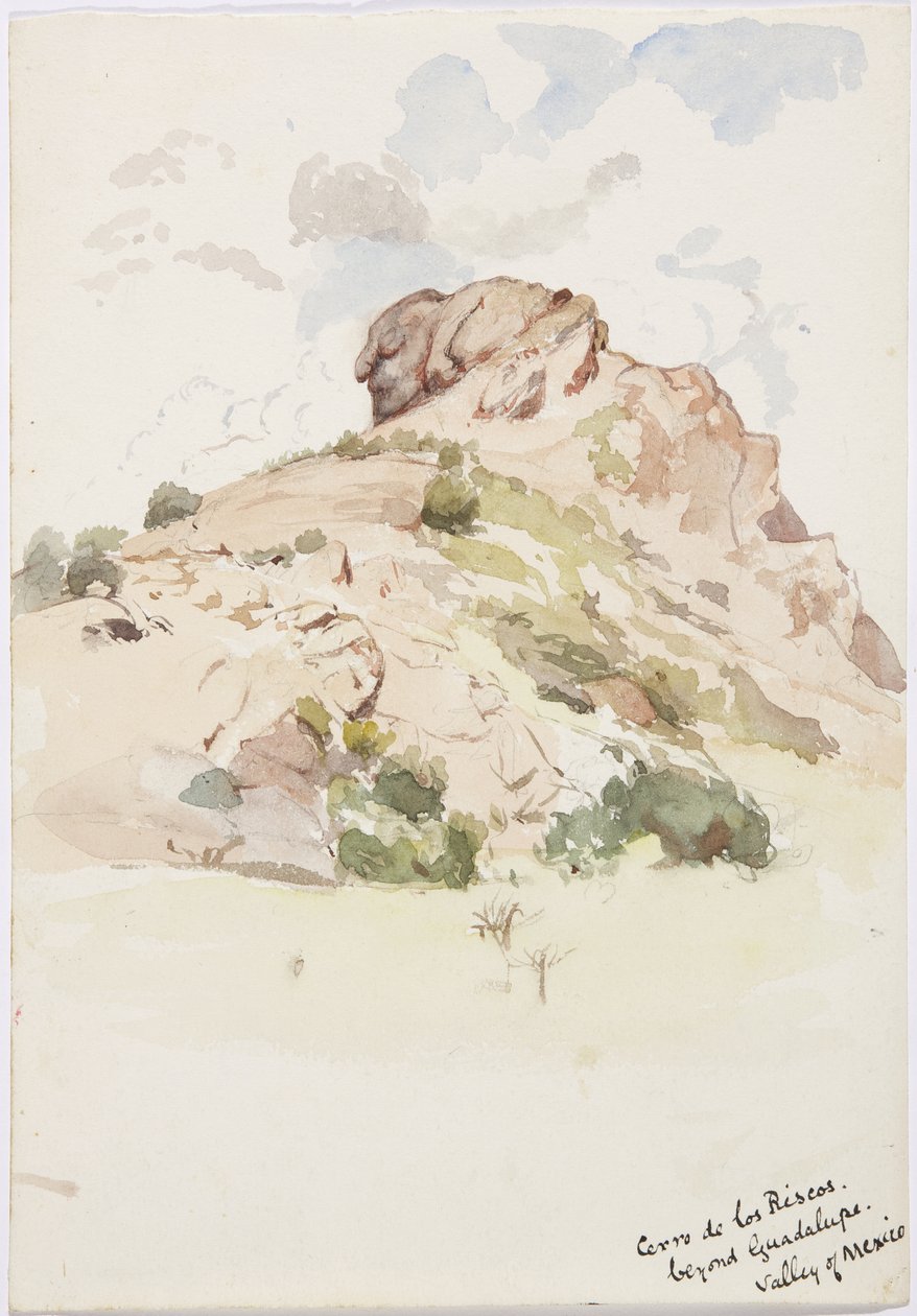 View - Cerro de los Riscos, beyond Guadalupe, Mexico by Adela Breton