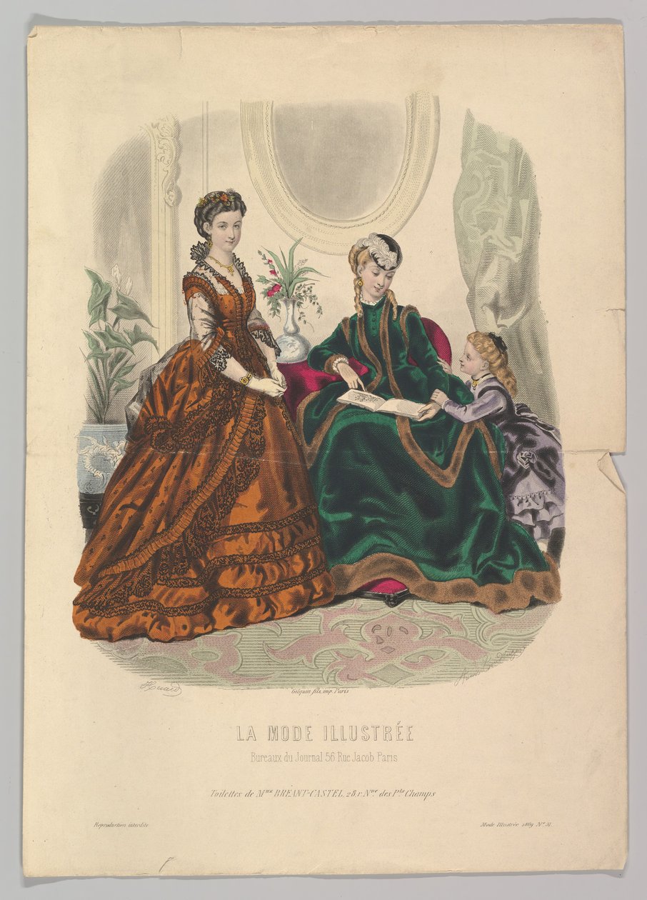 No. 51 from La Mode Illustrée by Adèle Anaïs Colin