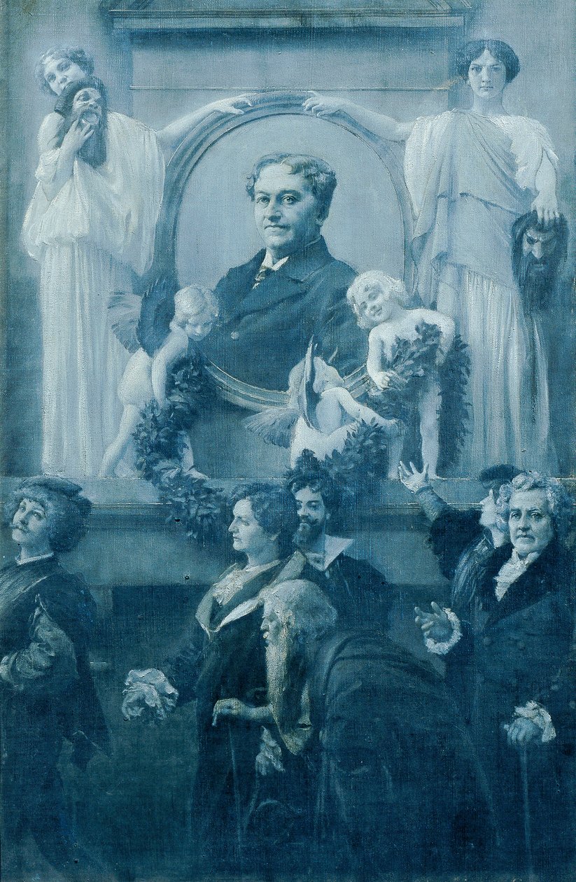 The Court Actor Ernst Hartmann by Adolf Hiremy-Hirschl