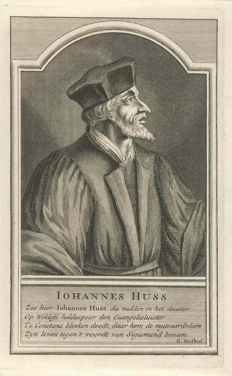 Portrait of John Hus, c. 1710 by Adolf van der Laan