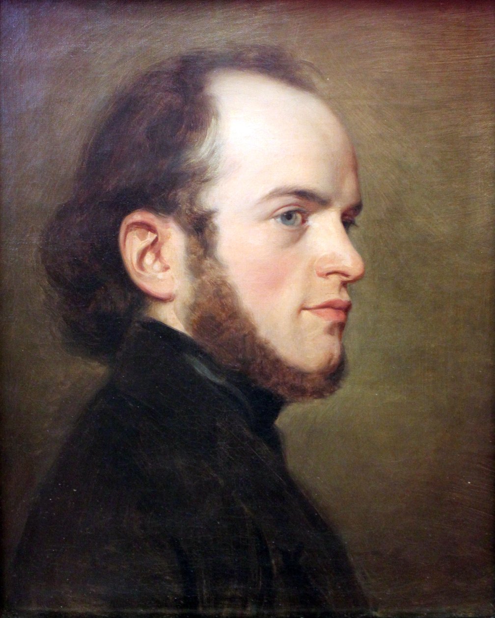 Portrait of Adolph Menzel in Younger Days by Adolph Menzel