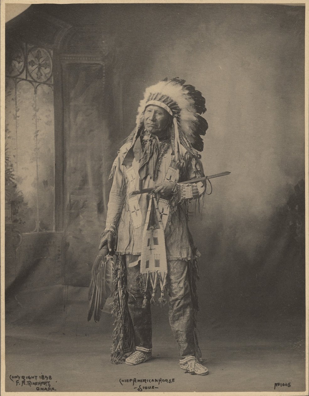 Chief American Horse, of the Oceti Sakowin Oyate by Adolph F. Muhr