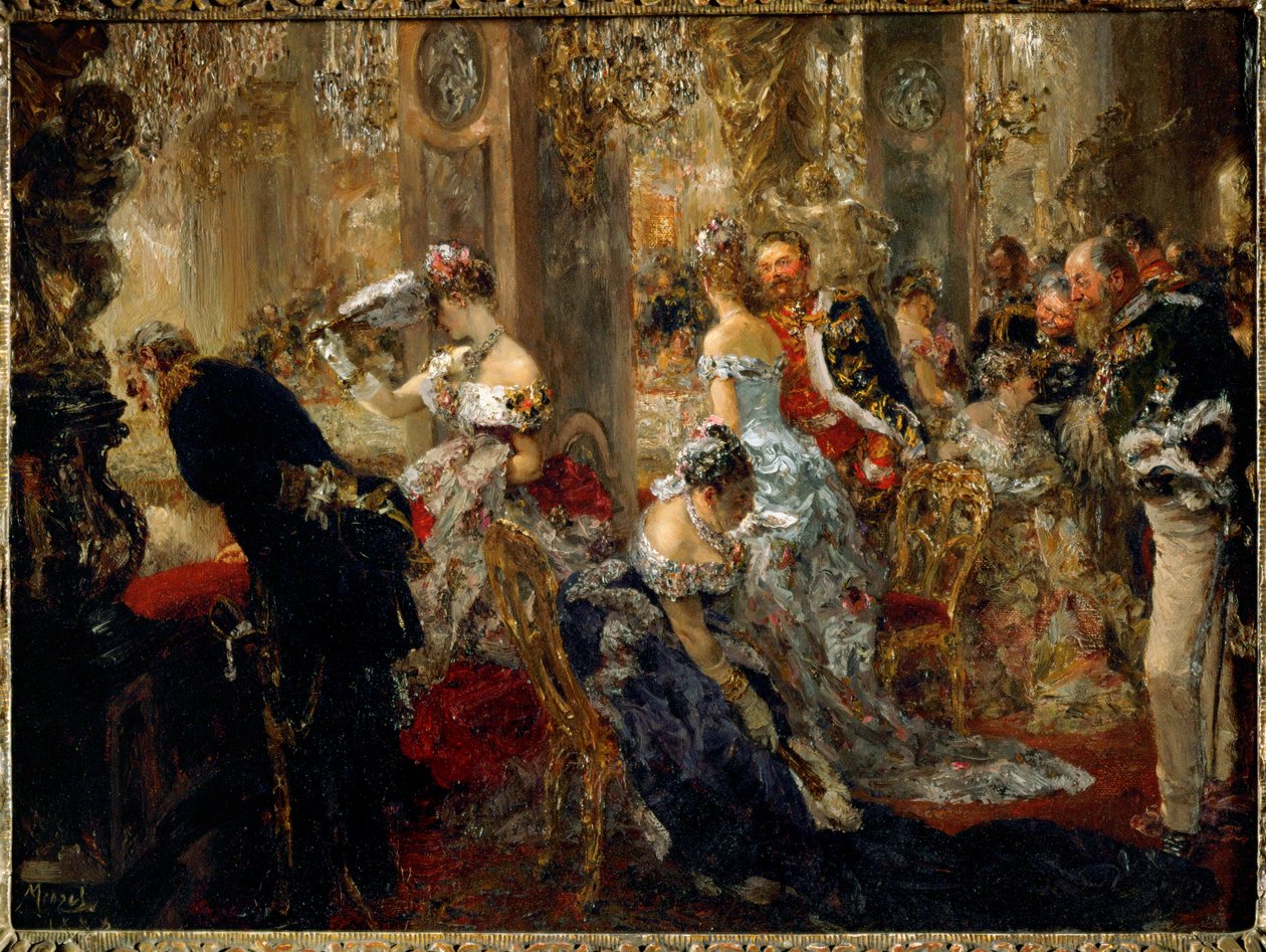 In the White Hall by Adolph Friedrich Erdmann von Menzel