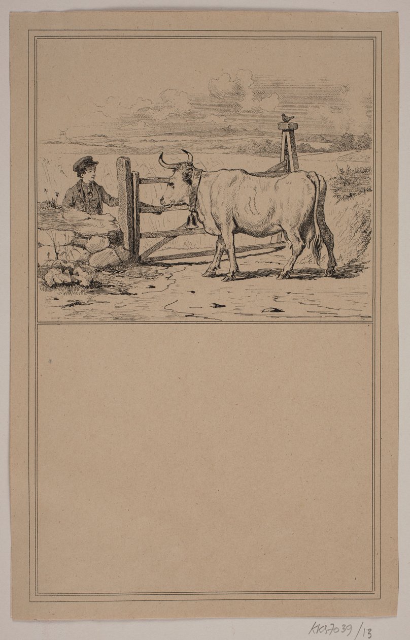 The Cow and the Boy. No. 12 in Chr. Winther and M. Rørbye, 