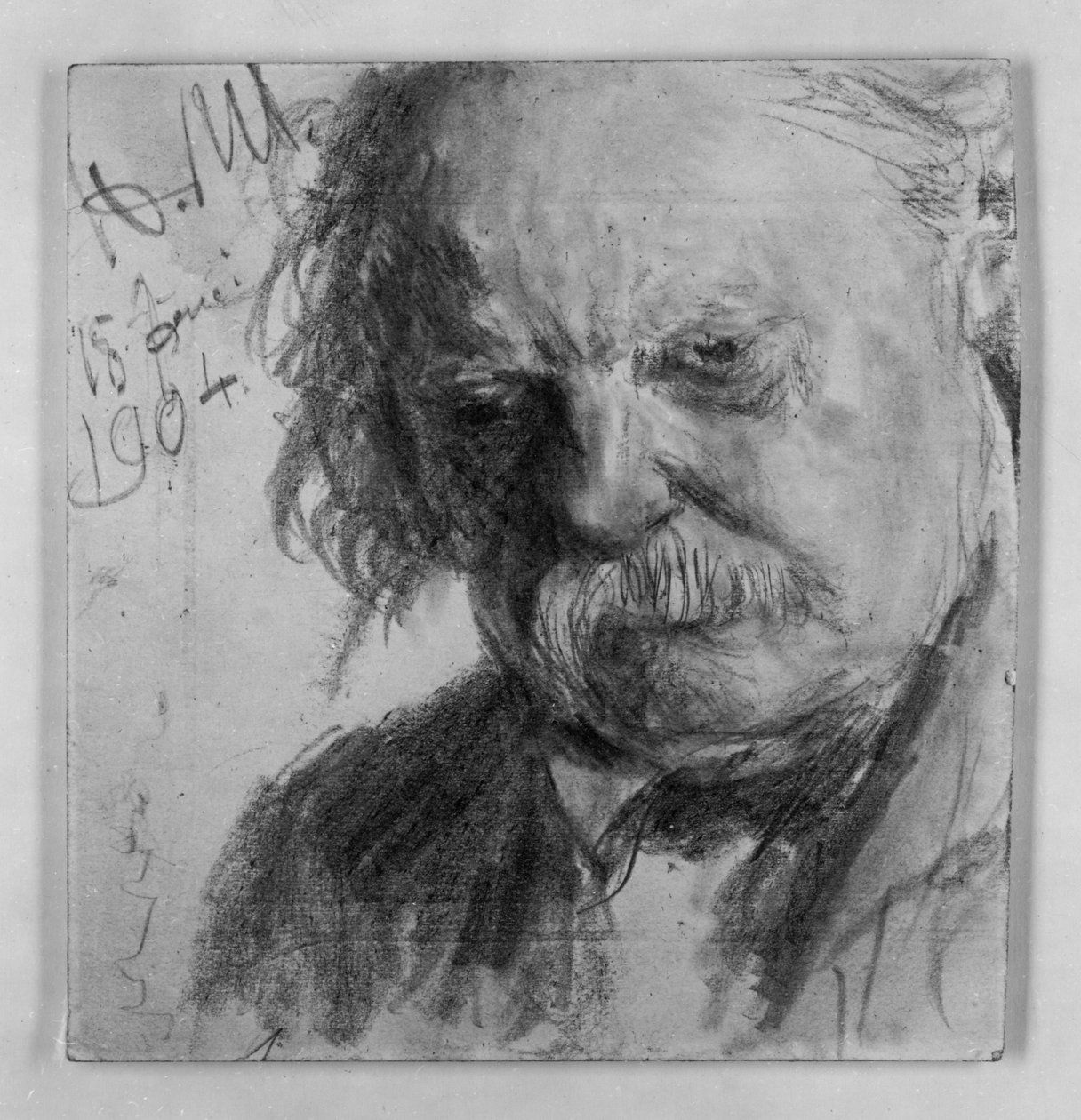 Old Man with Mustache by Adolph Menzel