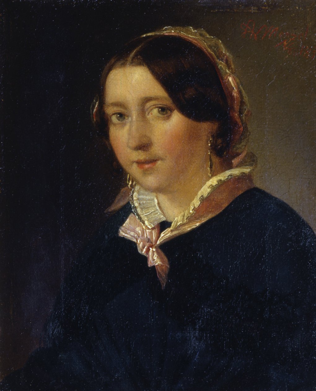 Portrait of a Young Girl by Adolph Menzel