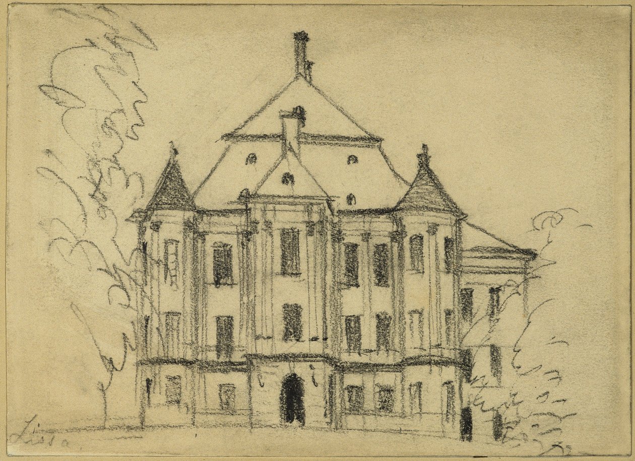 The Castle in Lissa by Adolph Menzel