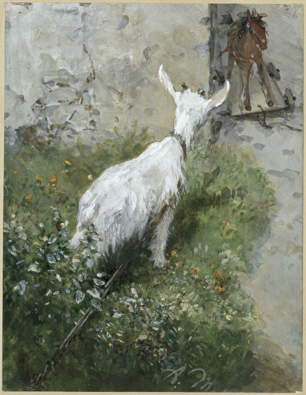 The Goat and the Wooden Horse. From the "Children