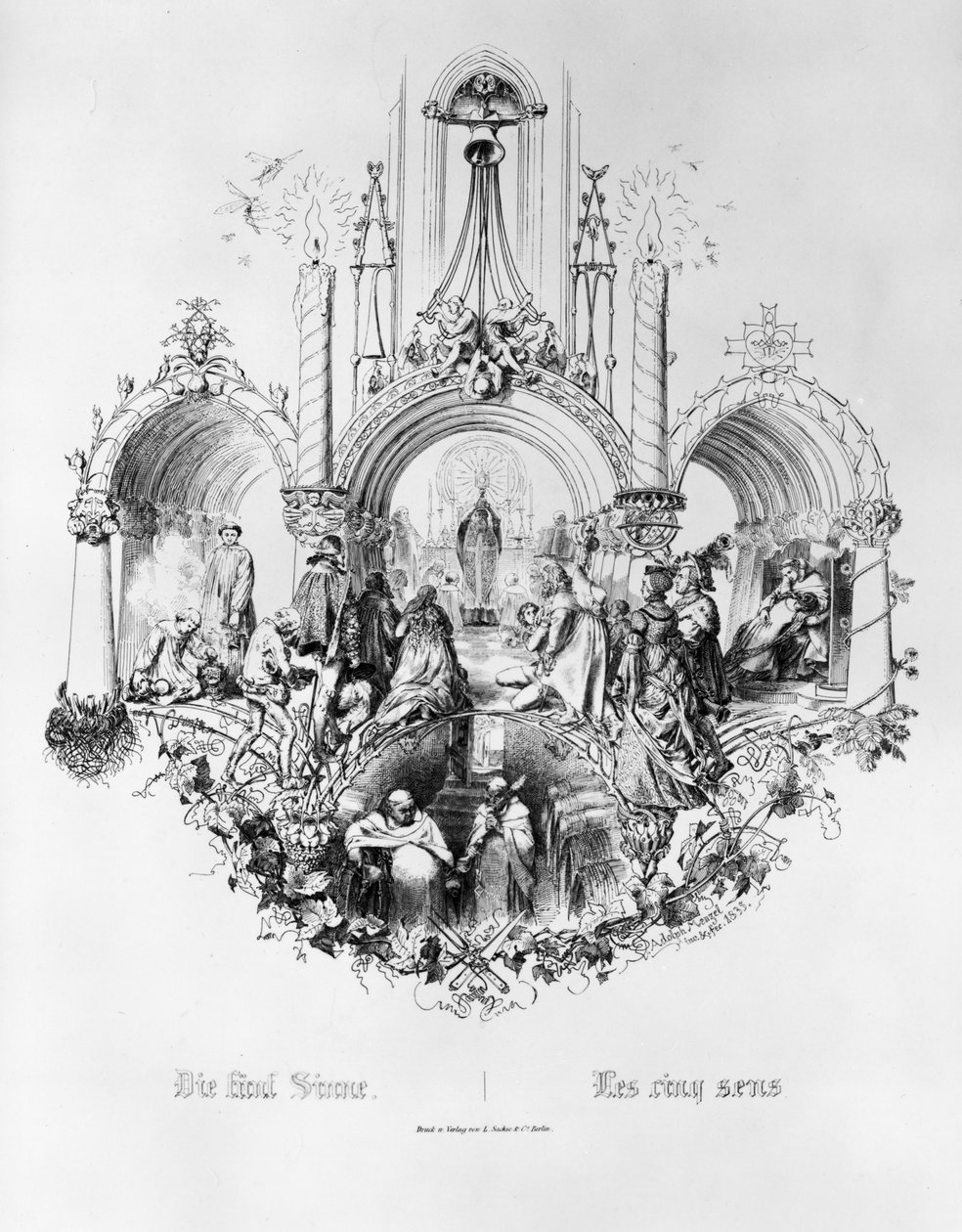 The Five Senses by Adolph Menzel