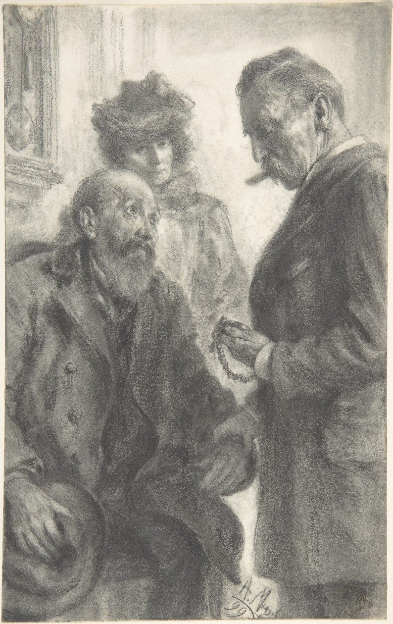 Doctor and Patient by Adolph Menzel