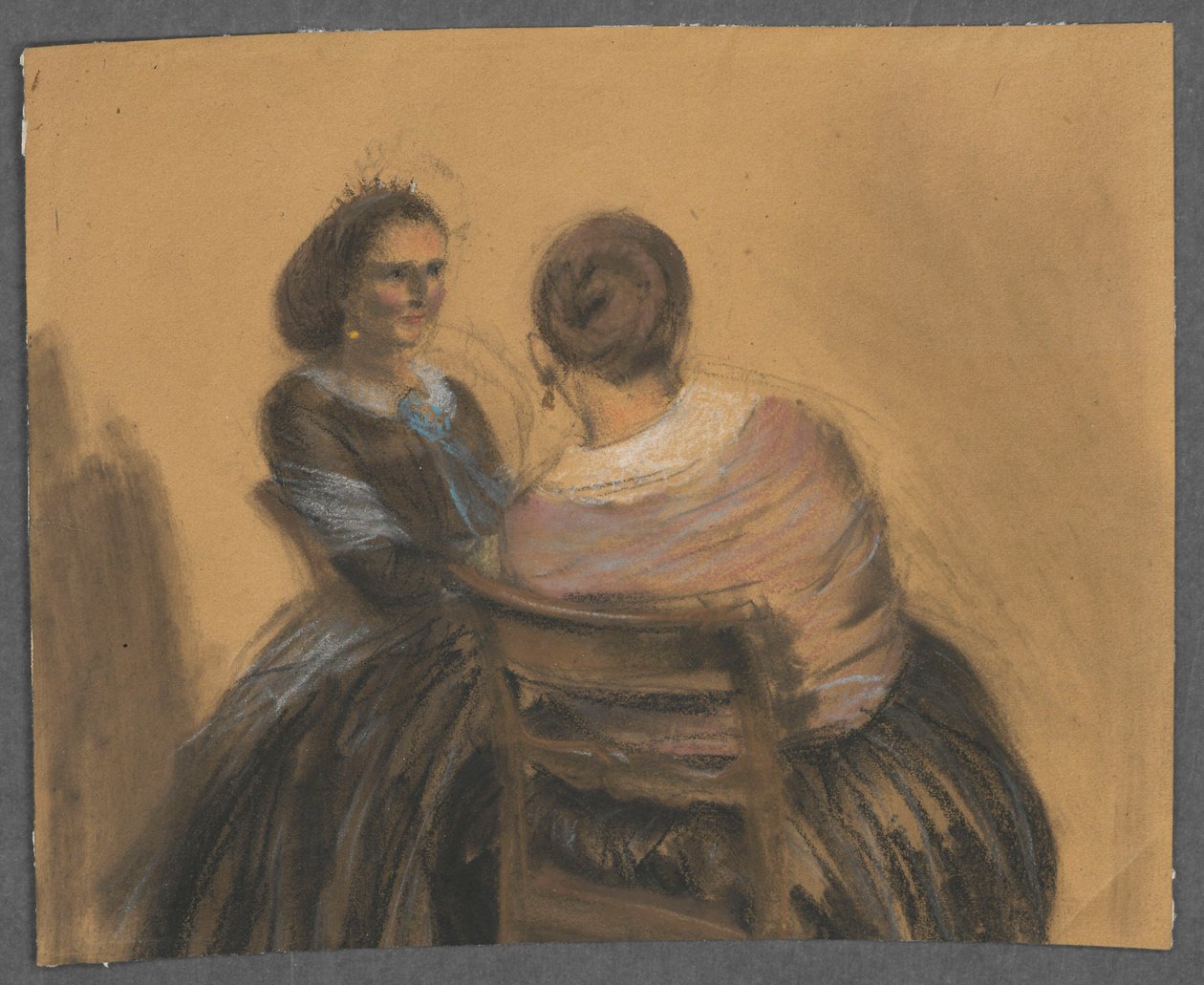 Two Women by Adolph Menzel